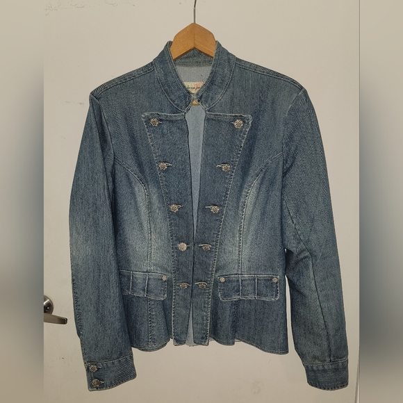 Military Style Denim jacket - Picture 1 of 11